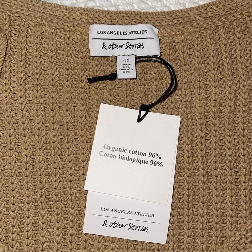 & Other Stories Cropped Sweetheart Bustier Knit Top - Picture 5 of 7